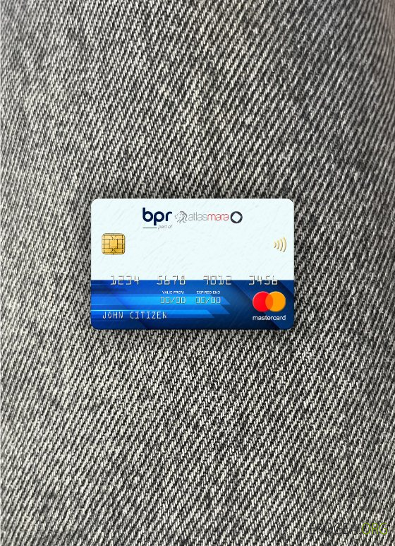 Photolook mastercard de la banque Rwanda BPR avant